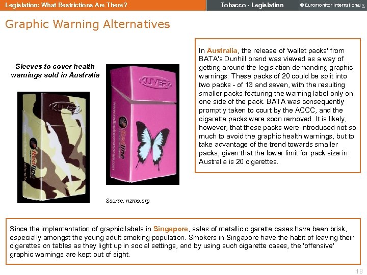 Legislation: What Restrictions Are There? Tobacco - Legislation © Euromonitor International > Graphic Warning