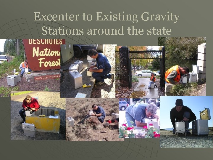 Excenter to Existing Gravity Stations around the state 