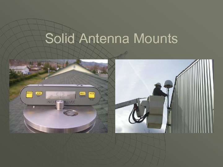 Solid Antenna Mounts 