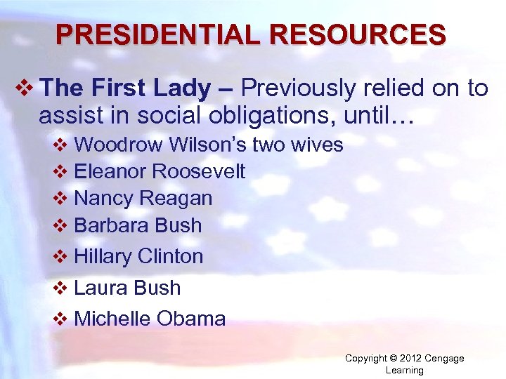 PRESIDENTIAL RESOURCES v The First Lady – Previously relied on to assist in social