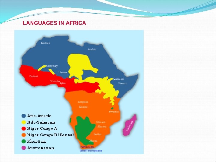 LANGUAGES IN AFRICA 