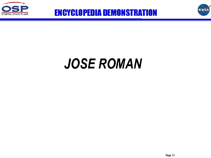 ENCYCLOPEDIA DEMONSTRATION JOSE ROMAN Page 13 