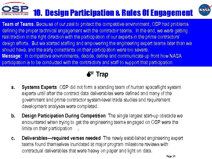 10. Design Participation & Rules Of Engagement Team of Teams. Because of our zeal