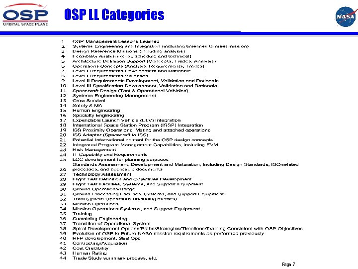 OSP LL Categories Page 7 