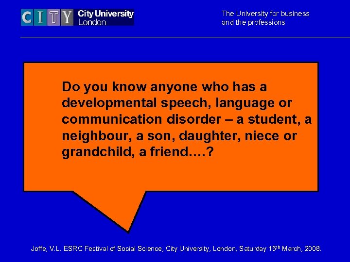 The University for business and the professions Do you know anyone who has a