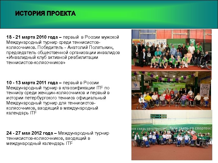 18 - 21 марта 2010 года – первый в России мужской Международный турнир среди