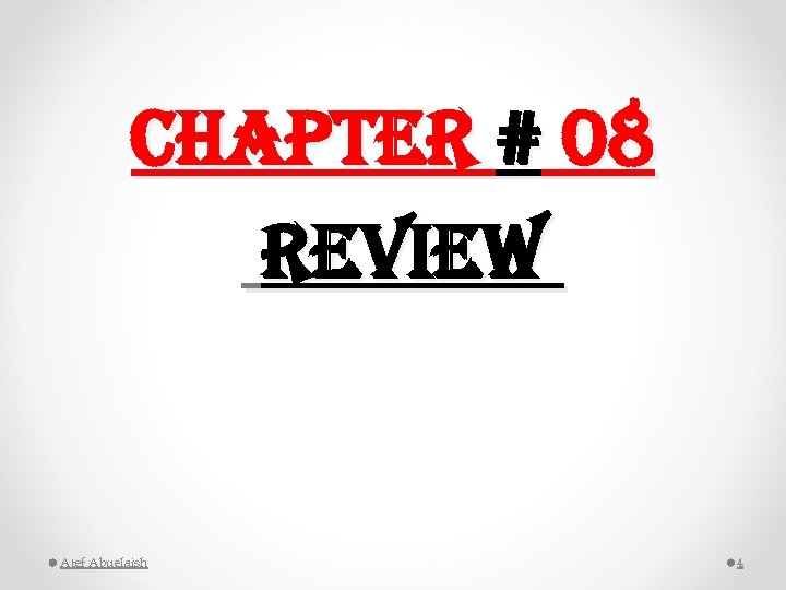 chapter # 08 re. Vie. W Atef Abuelaish 4 