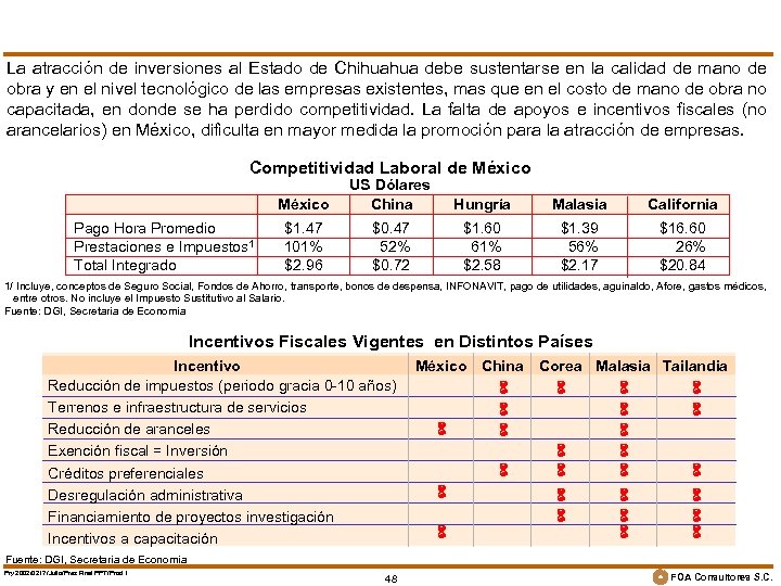 La atracción de inversiones al Estado de Chihuahua debe sustentarse en la calidad de