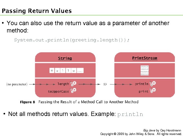 Passing Return Values • You can also use the return value as a parameter