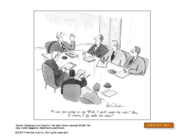 Source: Drawing by Leo Cullum in The New Yorker, copyright © 1986 The New