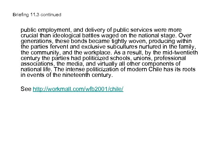 Briefing 11. 3 continued public employment, and delivery of public services were more crucial