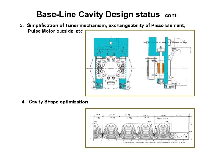 Base-Line Cavity Design status cont. 3. Simplification of Tuner mechanism, exchangeability of Piezo Element,