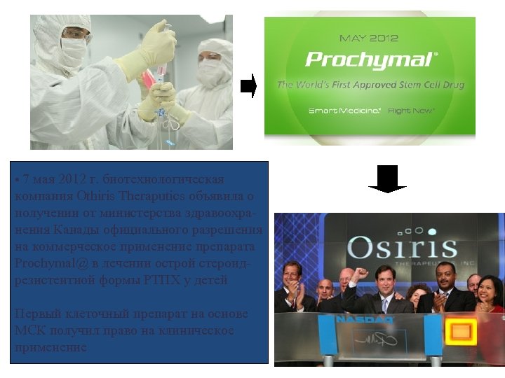  • 7 мая 2012 г. биотехнологическая компания Othiris Theraputics объявила о получении от