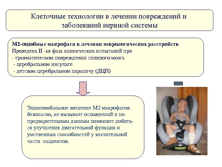Клеточные технологии в лечении повреждений и заболеваний нервной системы М 2 -подобные макрофаги в