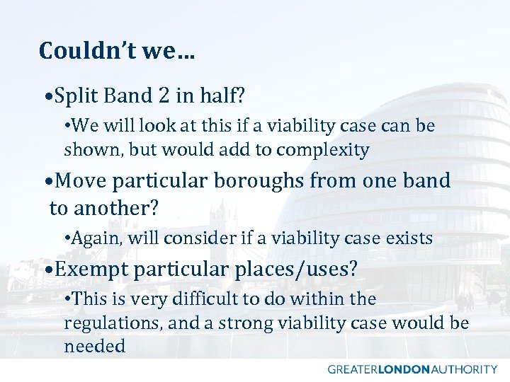 Couldn’t we… • Split Band 2 in half? • We will look at this