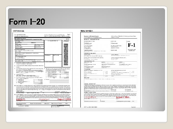 Form I-20 