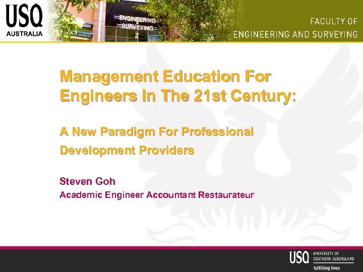 Management Education For Engineers In The 21 st Century: A New Paradigm For Professional