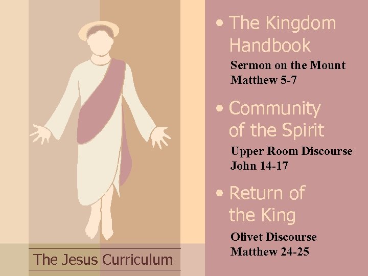  • The Kingdom Handbook Sermon on the Mount Matthew 5 -7 • Community
