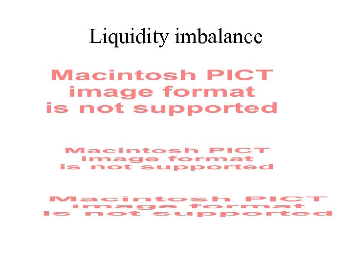 Liquidity imbalance 