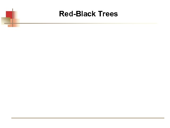 Red-Black Trees 