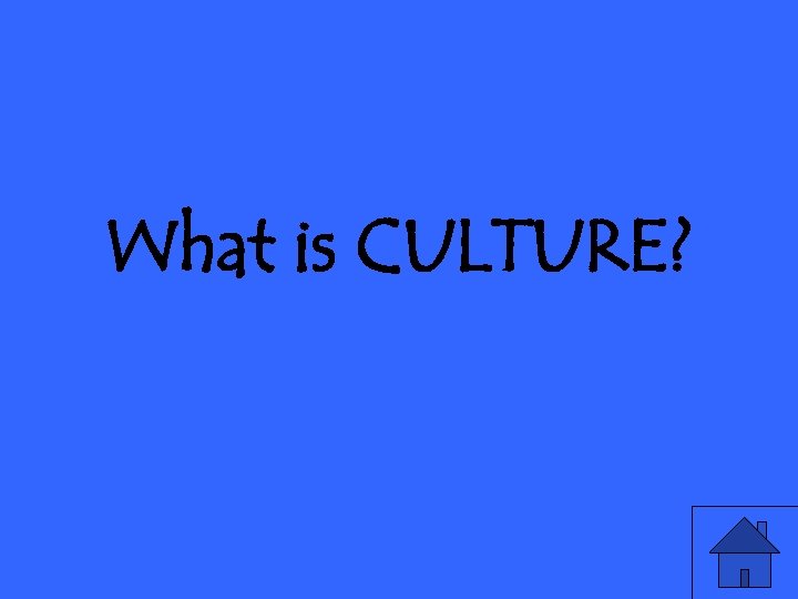 What is CULTURE? 