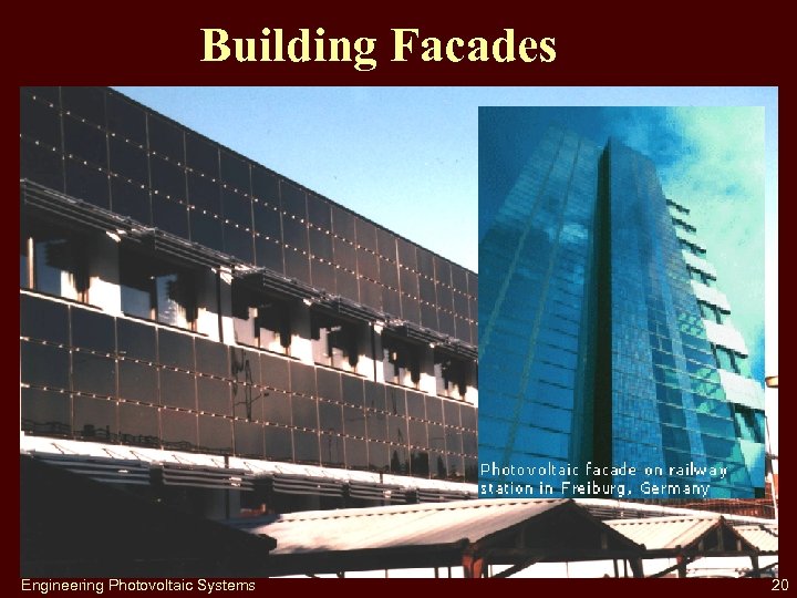 Building Facades Engineering Photovoltaic Systems 20 