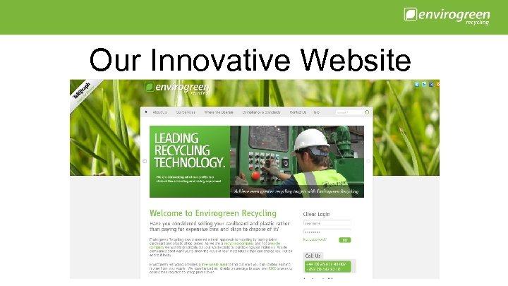 Our Innovative Website 