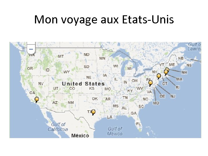 Mon voyage aux Etats-Unis 
