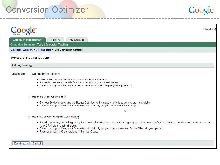 Conversion Optimizer 