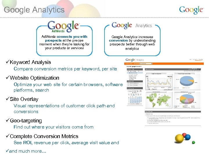 Google Analytics Ad. Words connects you with prospects at the precise moment when they're