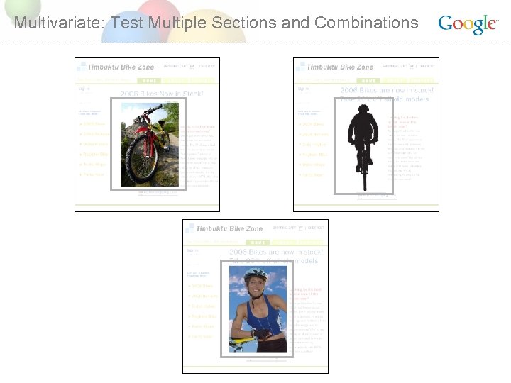 Multivariate: Test Multiple Sections and Combinations 