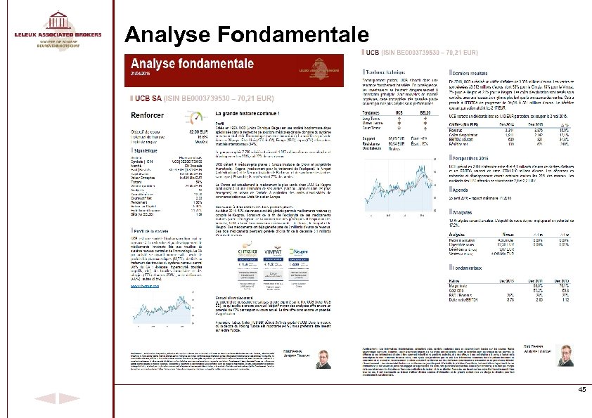 Analyse Fondamentale 45 