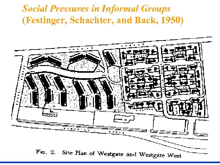 Social Pressures in Informal Groups (Festinger, Schachter, and Back, 1950) 