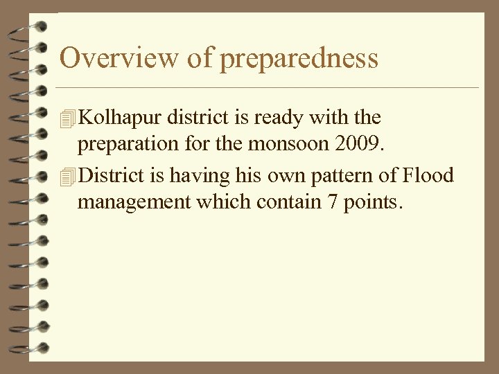 Overview of preparedness 4 Kolhapur district is ready with the preparation for the monsoon
