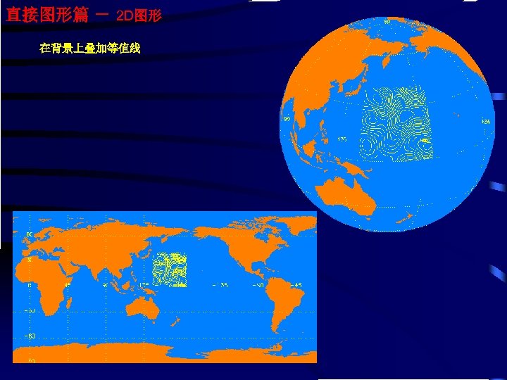 直接图形篇 － 2 D图形 在背景上叠加等值线 