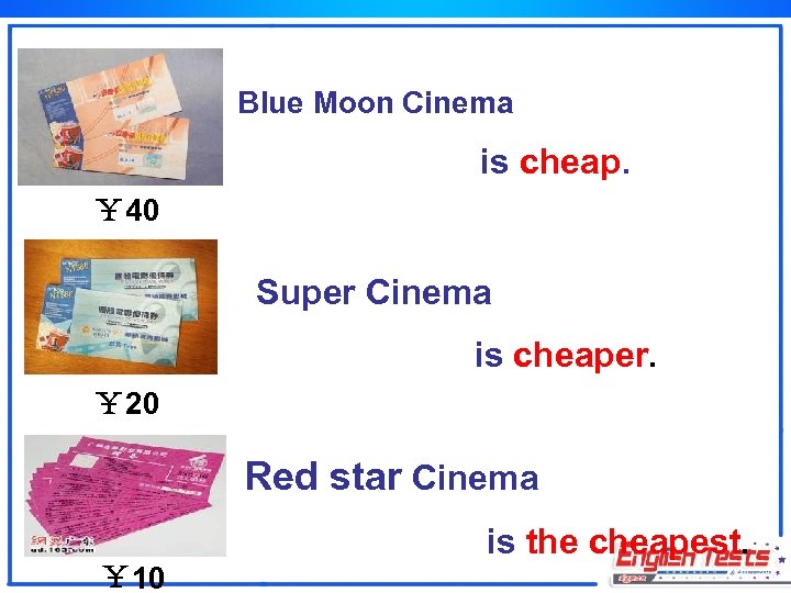 Blue Moon Cinema is cheap. ￥ 40 Super Cinema is cheaper. ￥ 20 Red