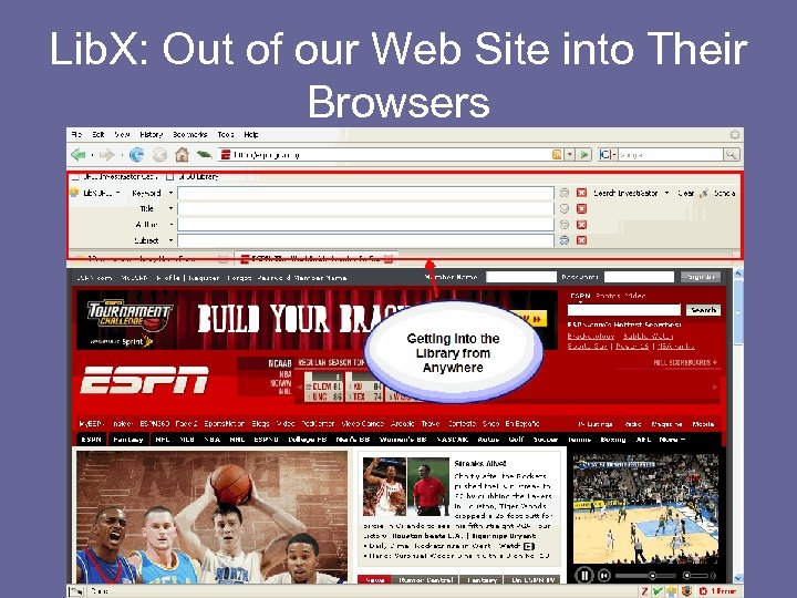 Lib. X: Out of our Web Site into Their Browsers 