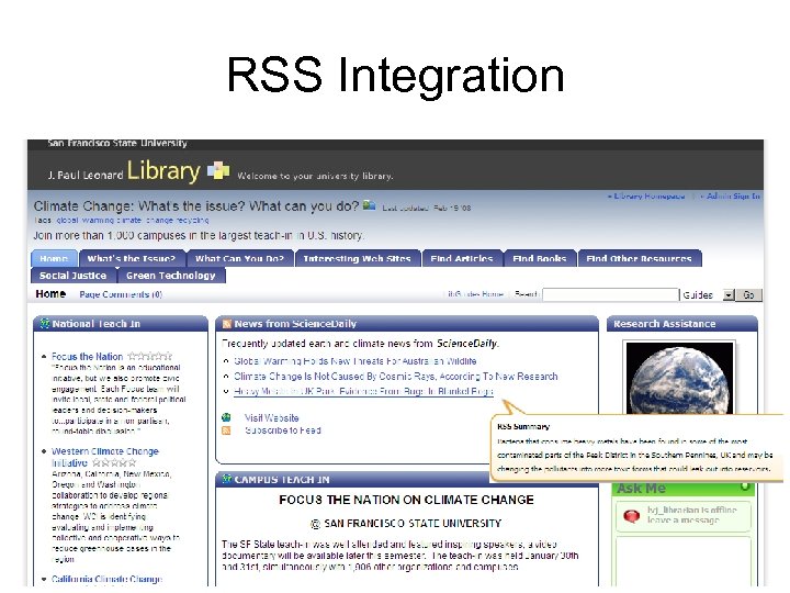 RSS Integration 