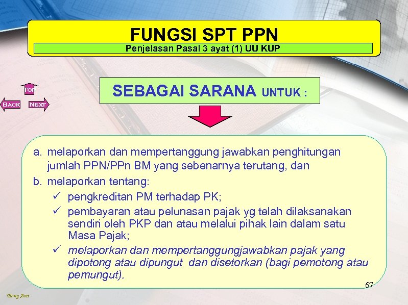 Dasar Hukum Pelaporan Ppn – Hukum 101