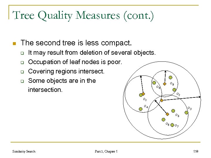 Tree Quality Measures (cont. ) n The second tree is less compact. q q