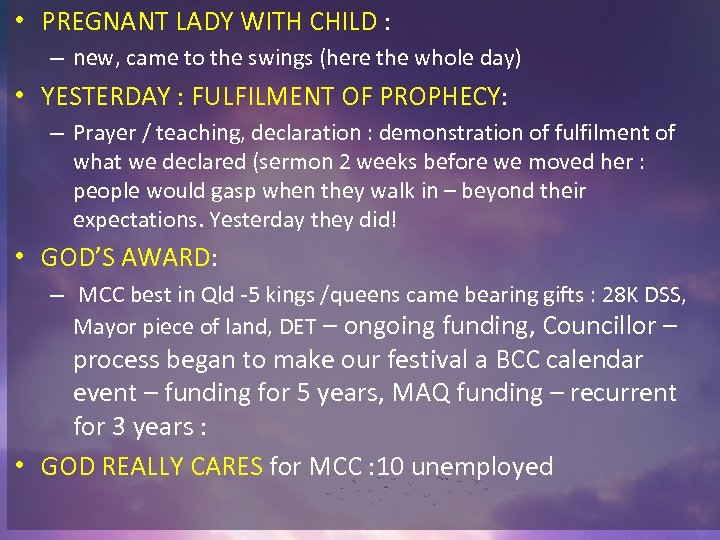  • PREGNANT LADY WITH CHILD : – new, came to the swings (here