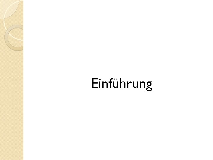 Einführung 