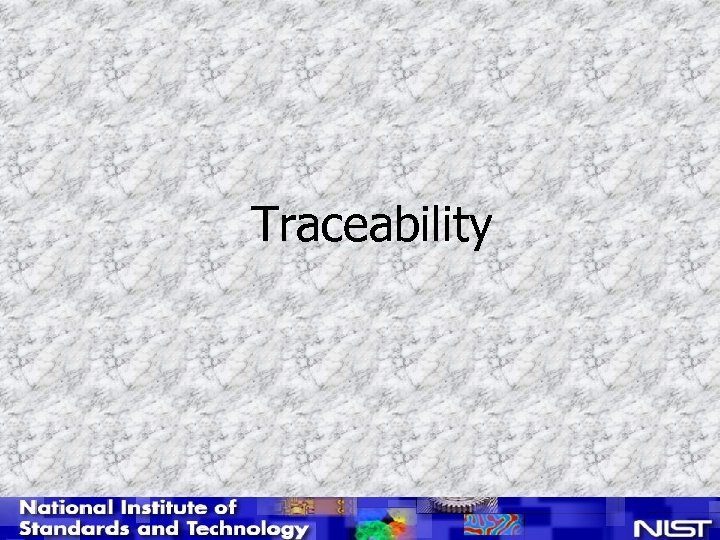 Traceability 