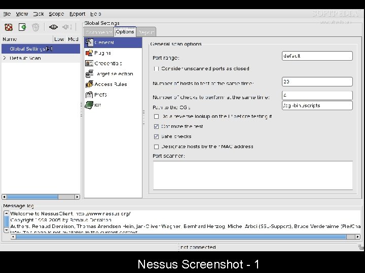 Nessus Screenshot - 1 