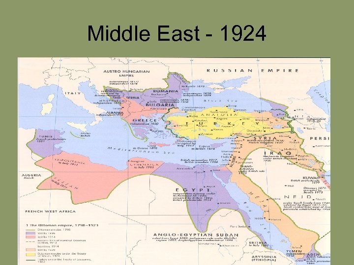Middle East - 1924 