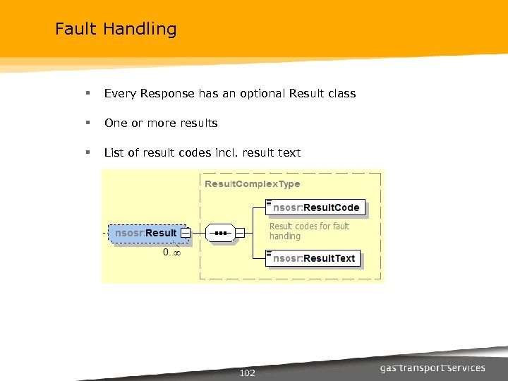 Fault Handling § Every Response has an optional Result class § One or more