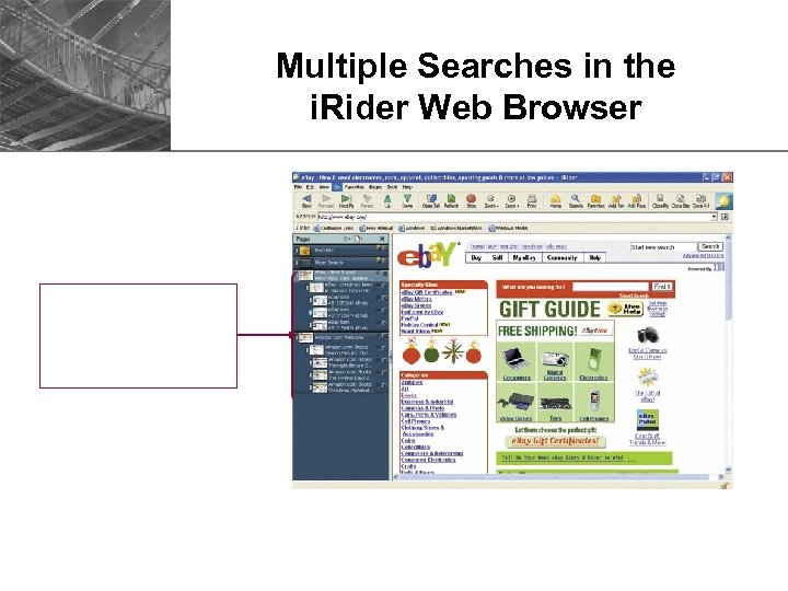 Multiple Searches in the i. Rider Web Browser 