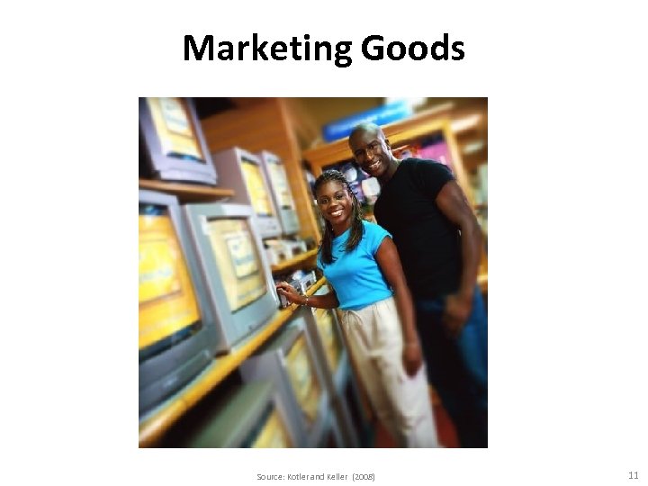 Marketing Goods Source: Kotler and Keller (2008) 11 