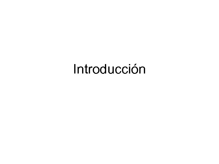 Introducción 