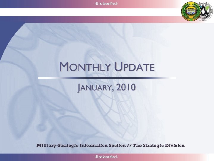 -Unclassified- Military-Strategic Information Section // The Strategic Division -Unclassified- 